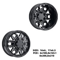 Jantes arrière doubles 16x6 17x6.5 6x180 8x165.1 8x200 8x210 pour Transit 150 250 350 HD Sprinter 3500 T8 Maxus Deliver 9