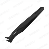 Pinces en plastique conductrices noires pour l'assemblage électronique DIY et la réparation d'ordinateurs, outils de bricolage de qualité