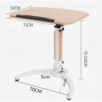 Soporte ergonómico de altura ajustable para oficina, elevador de escritorio neumático móvil, soporte de pie para ordenador portátil, carro rodante