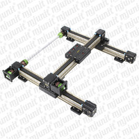Mjunit modul meja geser linear multi stasiun otomatisasi kustom xyz presisi tinggi manufaktur lengan robot multi sumbu