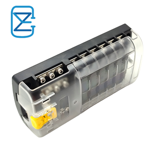 Boîtier de fusibles à lame 12 voies (12V CC) - Compatible ATO/ATC, pôle négatif intégré, couvercle bleu pour applications marines/voitures/bateaux - Product Image 3