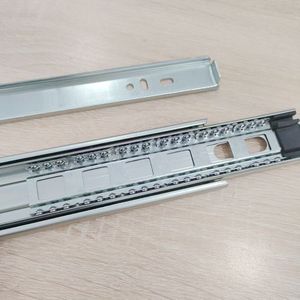 Precio de fábrica al por mayor de alta calidad, 53mm, 5333, 20, 23 pulgadas, toboganes de cajón de rodamiento de bolas de extensión completa de montaje inferior inclinable - Product Image 2