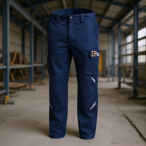 กางเกงทำงานแบบปกติ ไซส์ S สีดำ สไตล์คาร์โก้ ชุดทำงานเพื่อความปลอดภัย - Product Image 3