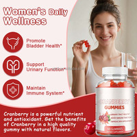 Cranberry Gummies 60 stuks 500mg Volle Fruit Cranberry Poeder Vitamine C&E voor Urine, Immuniteit en Huidverzorging Groothandel OEM