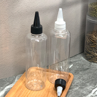 Bouteille distributrice souple rechargeable en PET de 150 ml avec bouchon à visser et embout aiguille pour applicateur d'huile capillaire ou de teinture