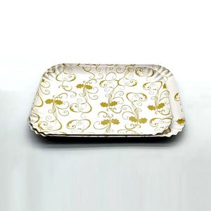 <span class=keywords><strong>Assiette</strong></span> en papier de <span class=keywords><strong>carton</strong></span> Plat en papier jetable écologique en gros Plateau <span class=keywords><strong>doré</strong></span> Assiettes en papier sulfurisé Tailles personnalisées - Product Image 4