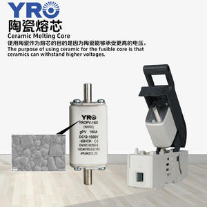 Yro Ceramic 160A Low Voltage Dc <b>Fuse</b> Base Insertion Type For Photovoltaic System Yropv 160b - Product Image 3