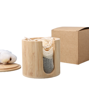 Tampons démaquillants lavables, écologiques, naturels, 100% biologiques, réutilisables, en <span class=keywords><strong>coton</strong></span> de bambou pour le visage, dans une boîte en bambou - Product Image 3