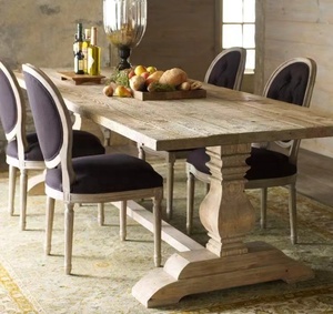 Bộ Bàn Ăn Bằng Gỗ Mộc Mạc Với 6 Ghế Bàn Ăn Thiết Kế Công Nghiệp Cổ 6 8 Chỗ Ngồi Bàn Nhà Bếp Bằng Gỗ Nguyên Khối Khai Hoang - Product Image 4