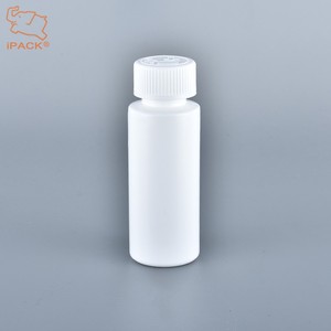 Frasco vacío de minoxidil redondo blanco de 60 ml con tapón a prueba de niños - Product Image 6