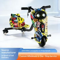 Auto Eléctrico de Derrape para Niños, Triciclo de Equilibrio para Exteriores, Go-Kart de Juguete, 8 kg