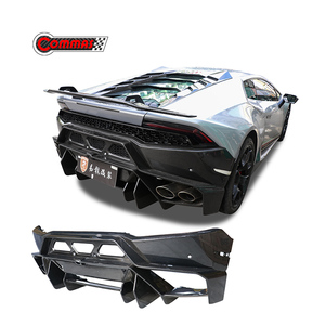 Kit de pare-chocs arrière style Vors en fibre de carbone pour Lamborghini Huracan LP610, diffuseur de pare-chocs, lèvre de pare-chocs, pièces automobiles - Product Image 1