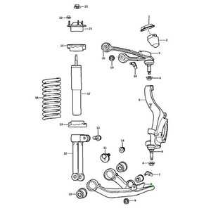 Bras de suspension inférieur 52109987AH 52109986AH pour Jeep Liberty DODGE Nitro Suspension MacPherson - Product Image 4