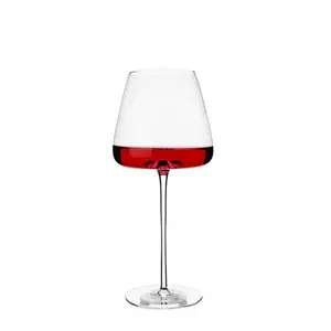 수집 가능한 등급 수제 와인 글라스 초박형 크리스탈 버건디 와인 글라스 가정용 키 큰 컵 큰 배 맛 와인 잔