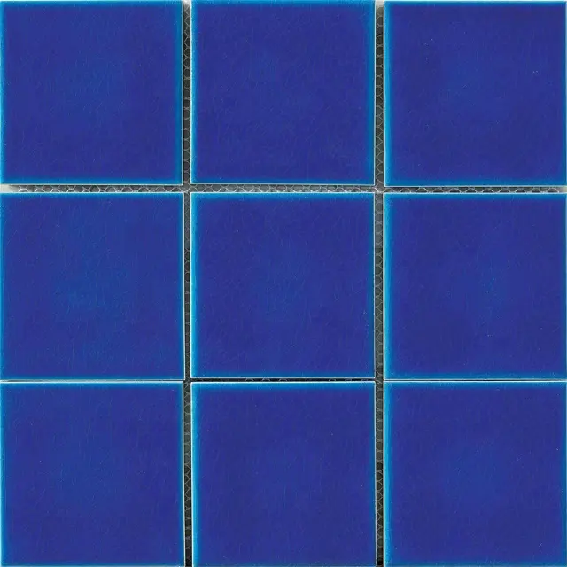 Swimming Pool Blue Color Square Ceramic Mosaic Tile