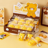 Squishy Ours en pâte à modeler texturée, à récupération lente, anti-stress, jouet de décompression et cadeau pour enfants, pour la vente en gros