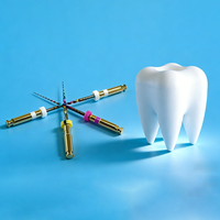 Limes rotatives endodontiques électriques en NiTi activées par la chaleur, robustes et flexibles pour la rétraitement des canaux radiculaires, boîte de 6 pièces, certifiées CE ISO
