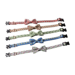 Amigo Nuevos productos para mascotas Serie de verano Collar para mascotas Coco y sandía hebilla de plástico bowknot collar de perro - Product Image 3
