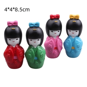 Muñecas japonesas, micropaisajes, adornos artesanales de resina, decoración del hogar para oficina, modelos de personajes, mesa de arena psicológica, arte de terapia - Product Image 6