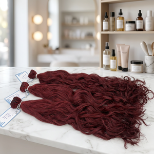 สินค้าใหม่ลดราคาสุดคุ้ม! ต่อผมแบบ Double Weft ลอนธรรมชาติ ผมแท้เวียดนาม 100% พรีออเดอร์ - Product Image 1