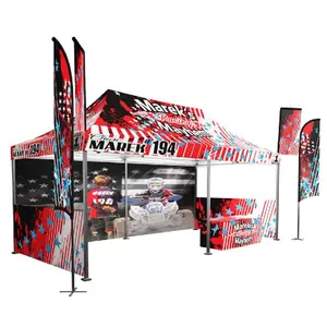 Popular Custom Outdoor Event 3x3m Pop Up Canopy 10x10ft Folding Gazebo Oxford Fabric Trade Show Tent