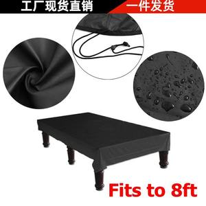 Housse de table de billard en tissu Oxford, 245x140x20cm, noire, imperméable, anti-poussière, protection pour table de billard et de snooker d'intérieur - Product Image 2