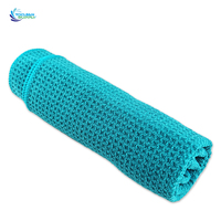 Serviette de lavage de voiture en microfibre gaufrée à séchage rapide, écologique, super résistante et sans peluches pour le nettoyage des vitres et des surfaces en verre
