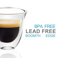 Verres à expresso de qualité supérieure à double paroi isolés
