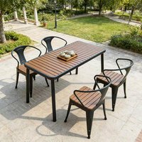 Table et chaises pliantes d'extérieur en bois modernes et portables