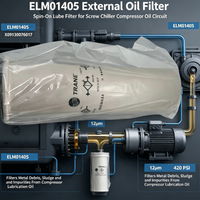 Großhandel Brandneu, Auf Lager, Schneller Versand Trane ELM01405 Externer Aufschraubbarer Ölfilter für Schraubenkompressoren