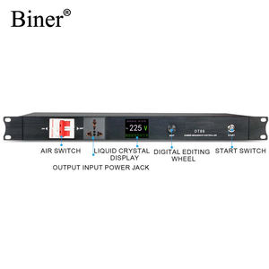 OEM <span class=keywords><strong>DT88</strong></span> เครื่องผสมสัญญาณเสียงแบบมืออาชีพ 8 ช่องสัญญาณ กำลังขับสูง พร้อมระบบควบคุมลำดับการเปิด-ปิด 9 ช่อง สำหรับอุปกรณ์เสียงบนเวทีดีเจ - Product Image 2