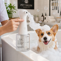 USMILEPET Machine à bulles portable pour animaux de compagnie, shampoineuse submersible étanche pour chiens