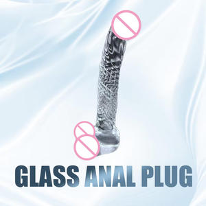 Hot Sale Clitoris Stimulator G Spot Glass <span class=keywords><strong>Dildo</strong></span> Anale Plug Vrouwelijke Masturbatie Vagina Stimulator Zelfgenoegen Seksspeeltjes Voor Vrouwen - Product Image 4