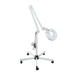 Huidverzorging Schoonheid Cosmetische Make-Up Tattoo 5X Buis Schaduwloze Verticale Koud Licht Schoonheid Koud Licht Stand Vergrootglas Lamp