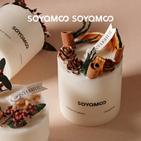 Bougie parfumée en cire de soja, diffuseur d'aromathérapie cylindrique, décoration d'intérieur, cadeau