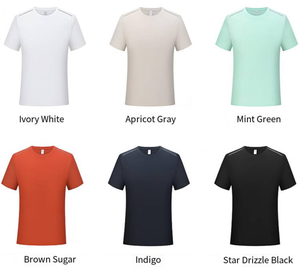 T-shirt de sport à col rond et manches courtes, séchage rapide, avec logo imprimé, vêtements de travail, t-shirt culturel de groupe pour adultes, uniforme d'équipe - Product Image 3