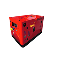 Groupe électrogène diesel bicylindre refroidi par air de 12-15 kW, pour travaux de construction commerciaux, avec prise de courant, générateurs diesel industriels portables
