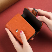 Portefeuille en PU pour femme, style rétro, color-block, minimaliste, fermeture à bouton-pression, blocage RFID, plusieurs emplacements pour cartes, porte-cartes et billets, nouveau design
