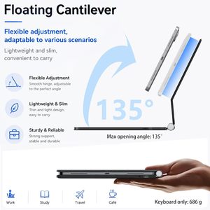 <span class=keywords><strong>Clavier</strong></span> rétroéclairé blanc à 5 rangées avec pavé tactile sans fil 3 broches Magic Keyboard pour <span class=keywords><strong>iPad</strong></span> Air 10,9 pouces 11 pouces compatible MK002 - Product Image 3