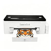 Mesin Printer DTF A3 L1800, Mesin Cetak Langsung ke Film dengan Sirkulasi Tinta Putih Mencegah Penyumbatan untuk Kaos Custom