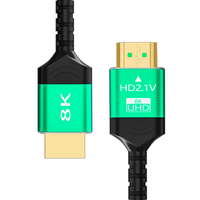 Câble de fibre optique enroulé Premium hdmi version 2.1 mâle à mâle plaqué or 8k 4k câble hdmi chine câble hdmi ultra fin pour TV