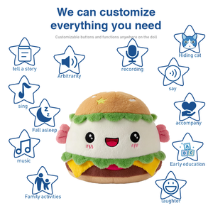 Poupée Hamburger en peluche mignonne personnalisée Ie Jouet design de <span class=keywords><strong>Photo</strong></span> oreiller - Product Image 2