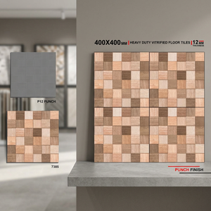 Cómodas baldosas de porcelana cerámica vitrificada de alta resistencia 400x400mm para estacionamiento exterior, baldosas digitales para suelos de estacionamiento en India - Product Image 1