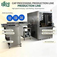 Équipement d'inspection automatisé des bouchons de bouteilles de lait entièrement automatique pour le traitement des codes, l'acquisition de données et la fonction de contrôle qualité