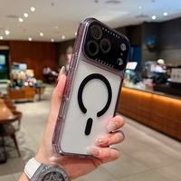 Coque de téléphone portable magnétique transparente colorée de haute qualité 3 en 1 pour iPhone 13 14 15 16 17 Pro Max – Vente en gros