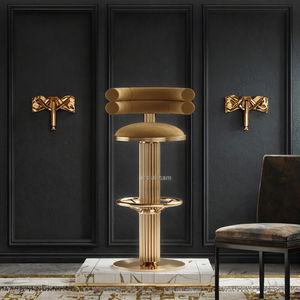 Silla Giratoria de Acero Inoxidable de Diseño Italiano de Lujo con Diseño Europeo Moderno para Hogar, Bar, Comedor, Gimnasio, Apartamento - Product Image 3