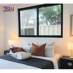หน้าต่างบานเลื่อน UPVC แบบประหยัดพื้นที่ พร้อมรางเลื่อนแบบดั้งเดิม กระจกสองชั้น ได้รับมาตรฐาน สำหรับอาคารโบราณ - Product Image 1