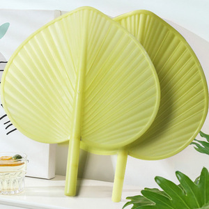 Palm Leaf Fan Plastic Thickened Drop Proof Summer Cooling Household Use Durable Large Size - Product Image 1