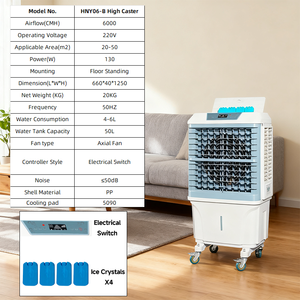 6000cmh Nhà Máy Trực Tiếp Mini Xách Tay Bay Hơi Nước Làm Mát Không Khí Fan Với Máy Bơm Đứng AC Động Cơ Cho Nhà Kho & Nhà Máy Sử Dụng - Product Image 2