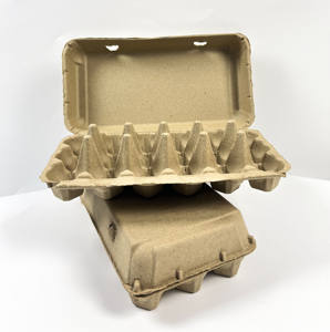 天然ブラウンパルプ卵用18個卵ボックス鶏卵用工場直販 - Product Image 5